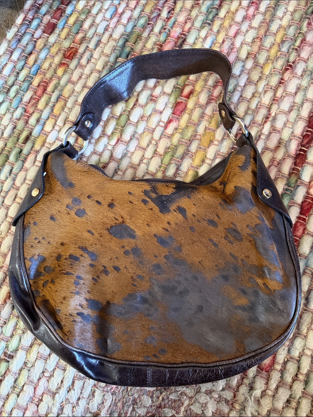 Handmade Italian Brown Leather Shoulder Bag - Made in Italy